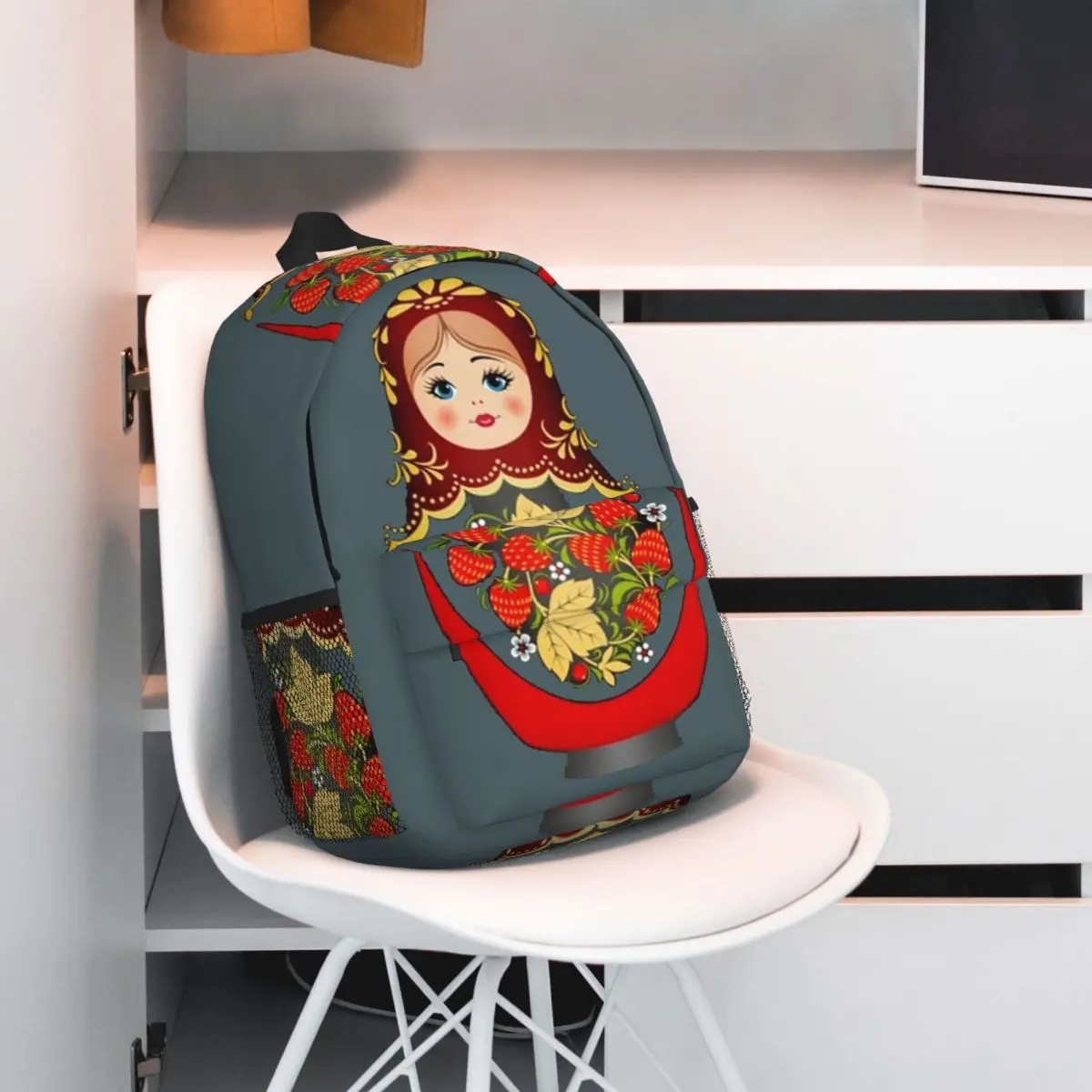 Matryoshka Russian Nesting Doll Cartoon Backpack Student BookBag Children School Bag Computer Shoulder Bags for Men Women
Matryoshka Russian Nesting Doll Cartoon Backpack Student BookBag Children School Bag Computer Shoulder Bags for Men Women