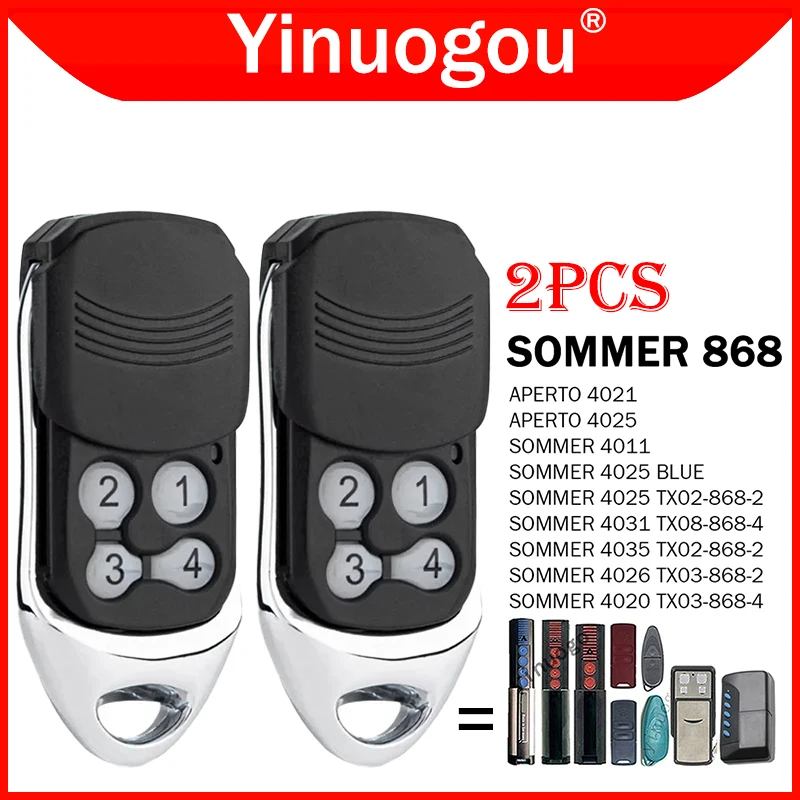 2шт SOMMER 868МГц 4020 TX03-868-4 4026 TX03-868-2 4031 TX08-868-4 4011 4025 4035 APERTO 4021 4025 пульт дистанционного управления для гаражных ворот
2шт SOMMER 868МГц 4020 TX03-868-4 4026 TX03-868-2 4031 TX08-868-4 4011 4025 4035 APERTO 4021 4025 пульт дистанционного управления для гаражных ворот