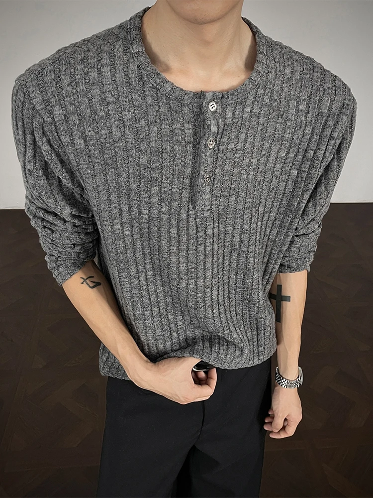 Cleanfit Texture American Sle Men's Knitted Sweater Henry Collar Long Sve T-irt Autumn Wear Comfortable Loose Fit Soli...
Cleanfit Texture American Sle Men's Knitted Sweater Henry Collar Long Sve T-irt Autumn Wear Comfortable Loose Fit Soli...