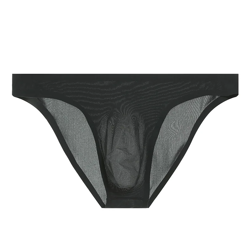 Men's Sexy Brief Underwear Seamless Ice Silk Ultra-Thin Transparent Quick Dry Cool Feel Gay Erotic Low-rise U Convex Pouch Tanga
Men's Sexy Brief Underwear Seamless Ice Silk Ultra-Thin Transparent Quick Dry Cool Feel Gay Erotic Low-rise U Convex Pouch Tanga
