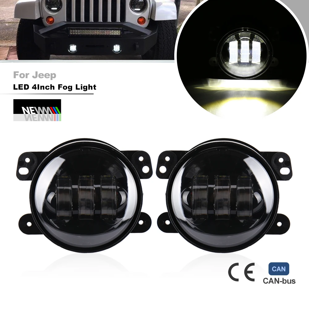 2x 30W Chip Led 4 Inch White Round Fog Lights Lens Projector 4'' Fog Lamp For Offroad Jeep Wrangler Dodge Chrysler
2x 30W Chip Led 4 Inch White Round Fog Lights Lens Projector 4'' Fog Lamp For Offroad Jeep Wrangler Dodge Chrysler