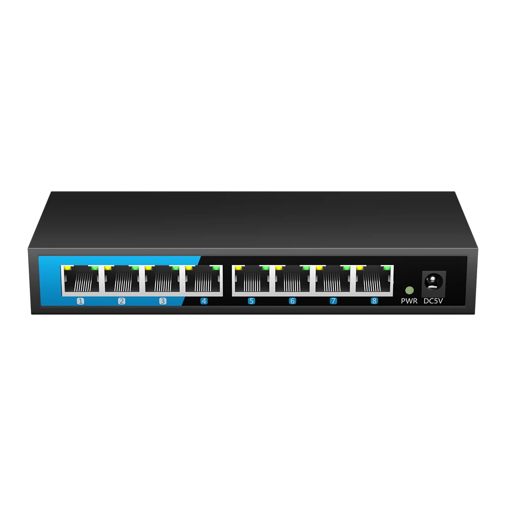 Bullscom 8-Port Gigabit Ethernet Switch | Unmanaged Network Switch 10/100/1000Mbps | Plug & Play | Fanless
Bullscom 8-Port Gigabit Ethernet Switch | Unmanaged Network Switch 10/100/1000Mbps | Plug & Play | Fanless