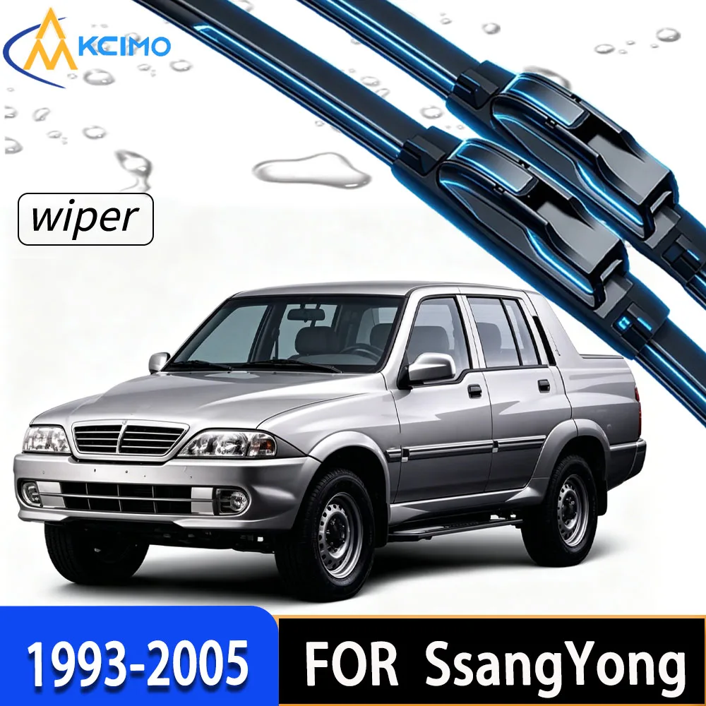 Premium Rubber Front Windshield Wipers for SsangYong Musso 1993-2005, Stable and Smooth Performance in All Weather
Premium Rubber Front Windshield Wipers for SsangYong Musso 1993-2005, Stable and Smooth Performance in All Weather