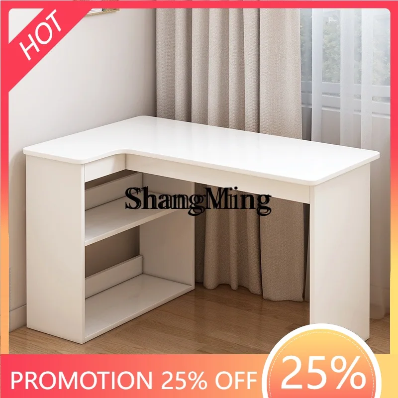 SM Wood Computer Desk Corner Desktop Home Bookcase Bedroom Bookshelf Study Table Combination
SM Wood Computer Desk Corner Desktop Home Bookcase Bedroom Bookshelf Study Table Combination
