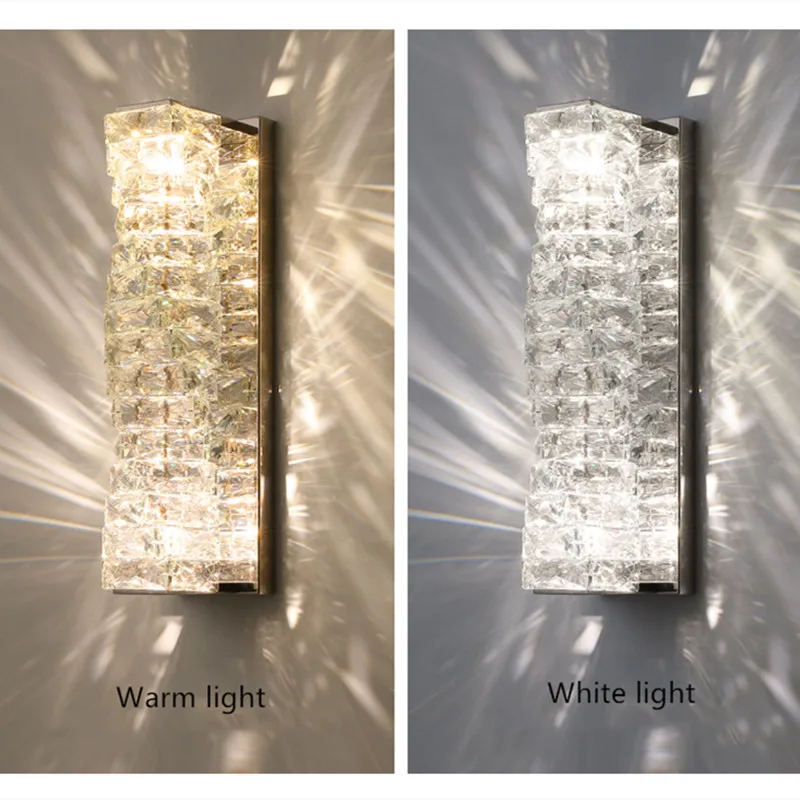 Silver Metal LED Wall Sconce High Quality Crystal Home Decoration Wall Lamp For Bedside Foyer Aisle Hotel Room Lighting Fixtures
Silver Metal LED Wall Sconce High Quality Crystal Home Decoration Wall Lamp For Bedside Foyer Aisle Hotel Room Lighting Fixtures