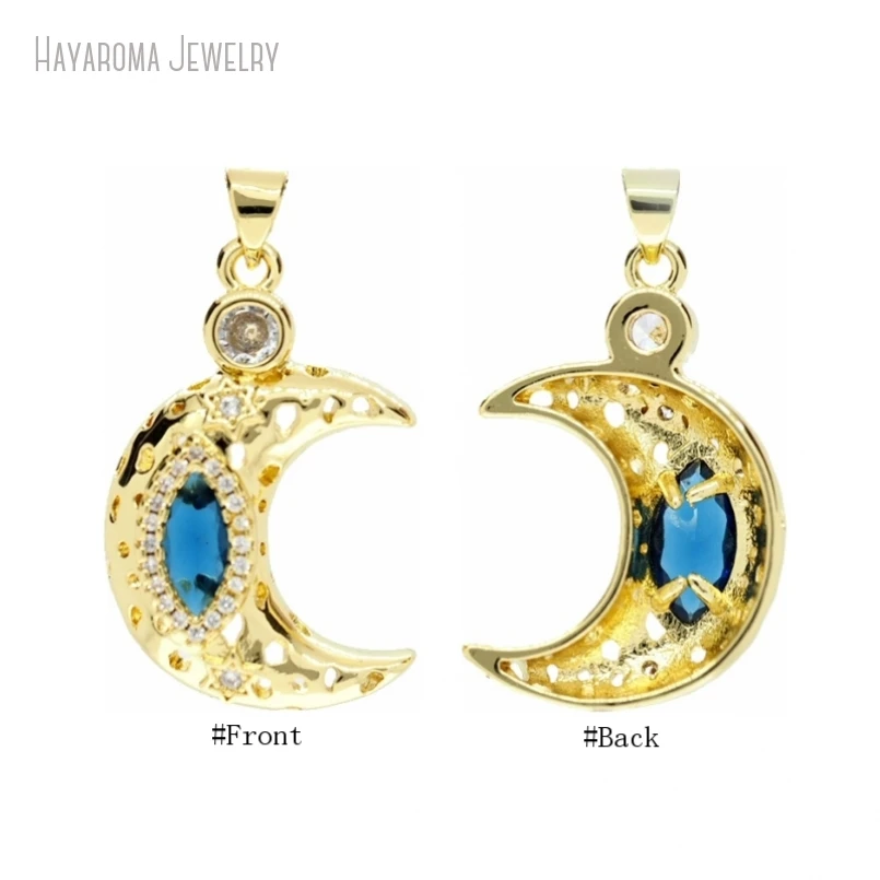 10Pcs Shape Crescent Moon Gold Color Boho Witch Jewelry Copper Invisible Setting Metal Cubic Zirconia Pendant
10Pcs Shape Crescent Moon Gold Color Boho Witch Jewelry Copper Invisible Setting Metal Cubic Zirconia Pendant