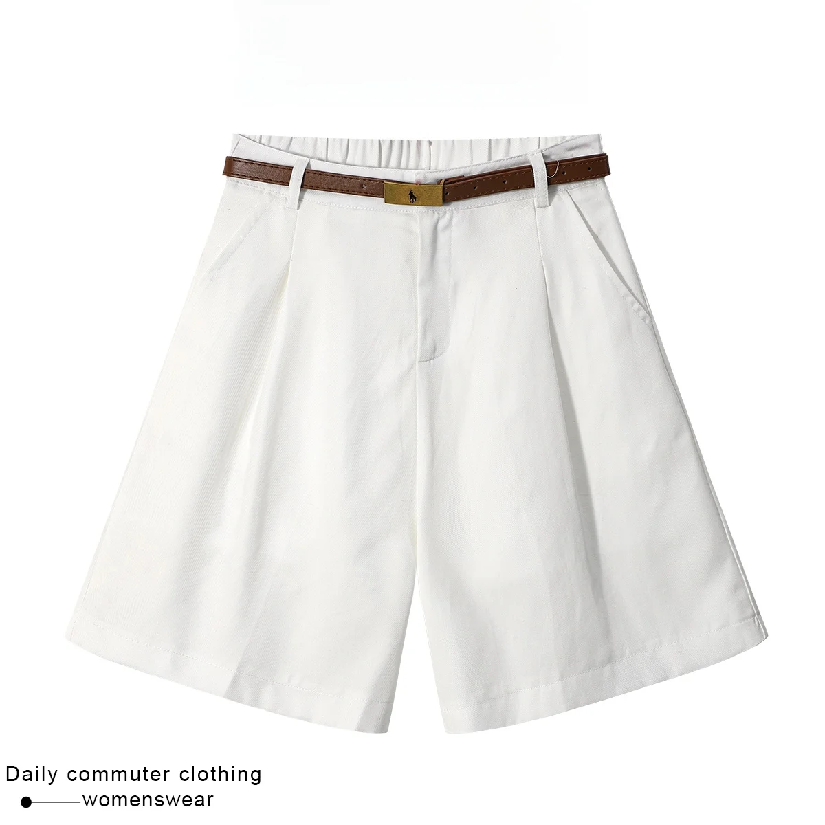 High Waist Wide Leg Pants Women's Summer New Style Pure Color Belted Coshehkg Old Money Style Short Pants Casual Fashion
High Waist Wide Leg Pants Women's Summer New Style Pure Color Belted Coshehkg Old Money Style Short Pants Casual Fashion