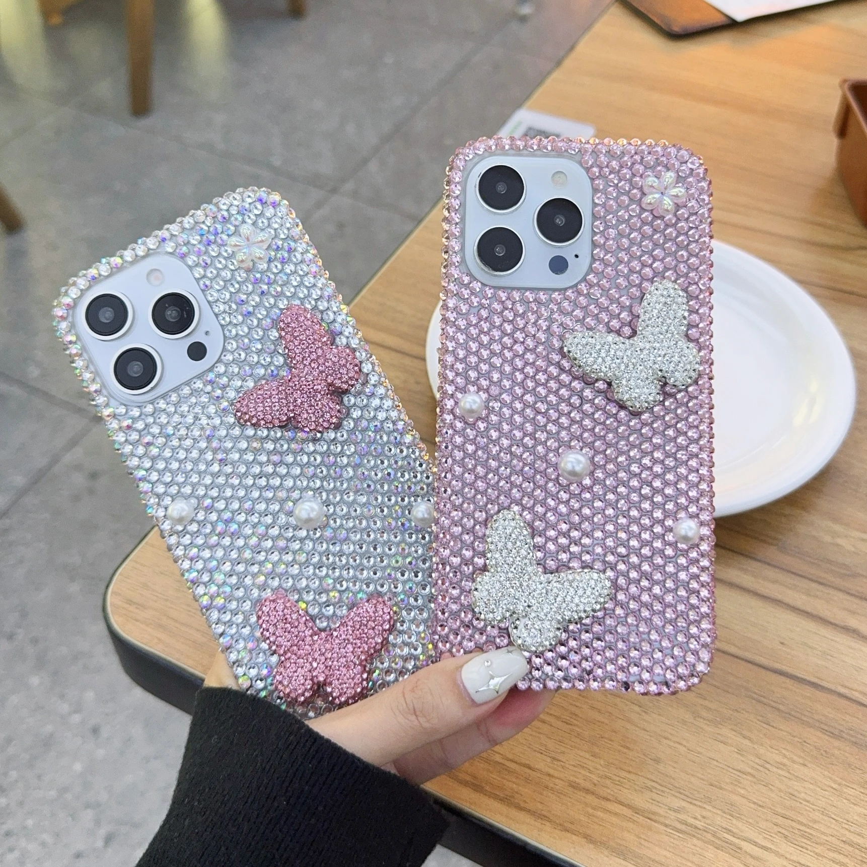 Insta Aesthetic Full Rhinestone 3D Butterfly iPhone 16PM Case For 15 14Pro Full-Body Shockproof Glitter Cover Women Luxury Gift
Insta Aesthetic Full Rhinestone 3D Butterfly iPhone 16PM Case For 15 14Pro Full-Body Shockproof Glitter Cover Women Luxury Gift