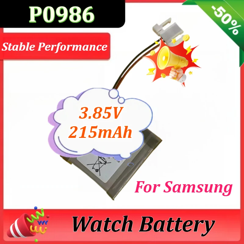 3.85V 215mAh P0986 Remote Control Battery for Samsung Smart Screen Board BP59-00150A RMCSPB1TP1 BN59-01357 Watch Battery
3.85V 215mAh P0986 Remote Control Battery for Samsung Smart Screen Board BP59-00150A RMCSPB1TP1 BN59-01357 Watch Battery
