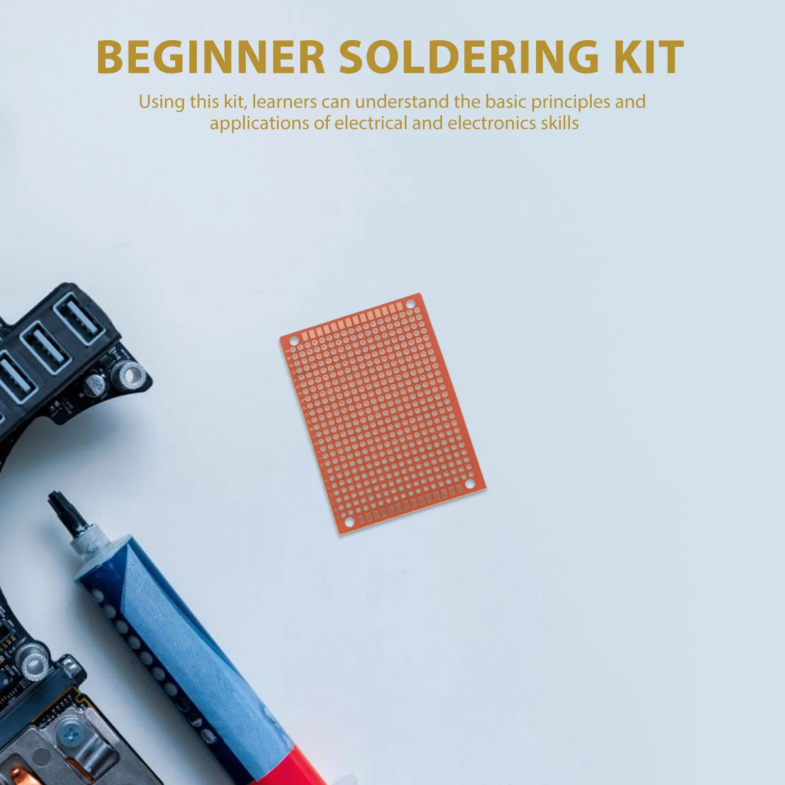 1Set Soldering Practice Kit for Beginners Welding Learning Kit Circuit Board Electrical Skill Training Materials Electronics
1Set Soldering Practice Kit for Beginners Welding Learning Kit Circuit Board Electrical Skill Training Materials Electronics