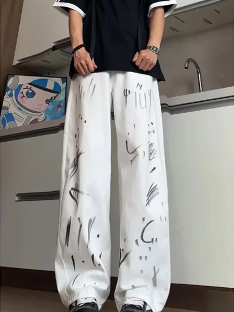 Новинка 2023 года, прямые джинсы с принтом граффити для мужчин, американская уличная одежда, джинсовые брюки в стиле ретро, модные мешковатые джинсы в стиле хип-хоп Y2K
Новинка 2023 года, прямые джинсы с принтом граффити для мужчин, американская уличная одежда, джинсовые брюки в стиле ретро, модные мешковатые джинсы в стиле хип-хоп Y2K