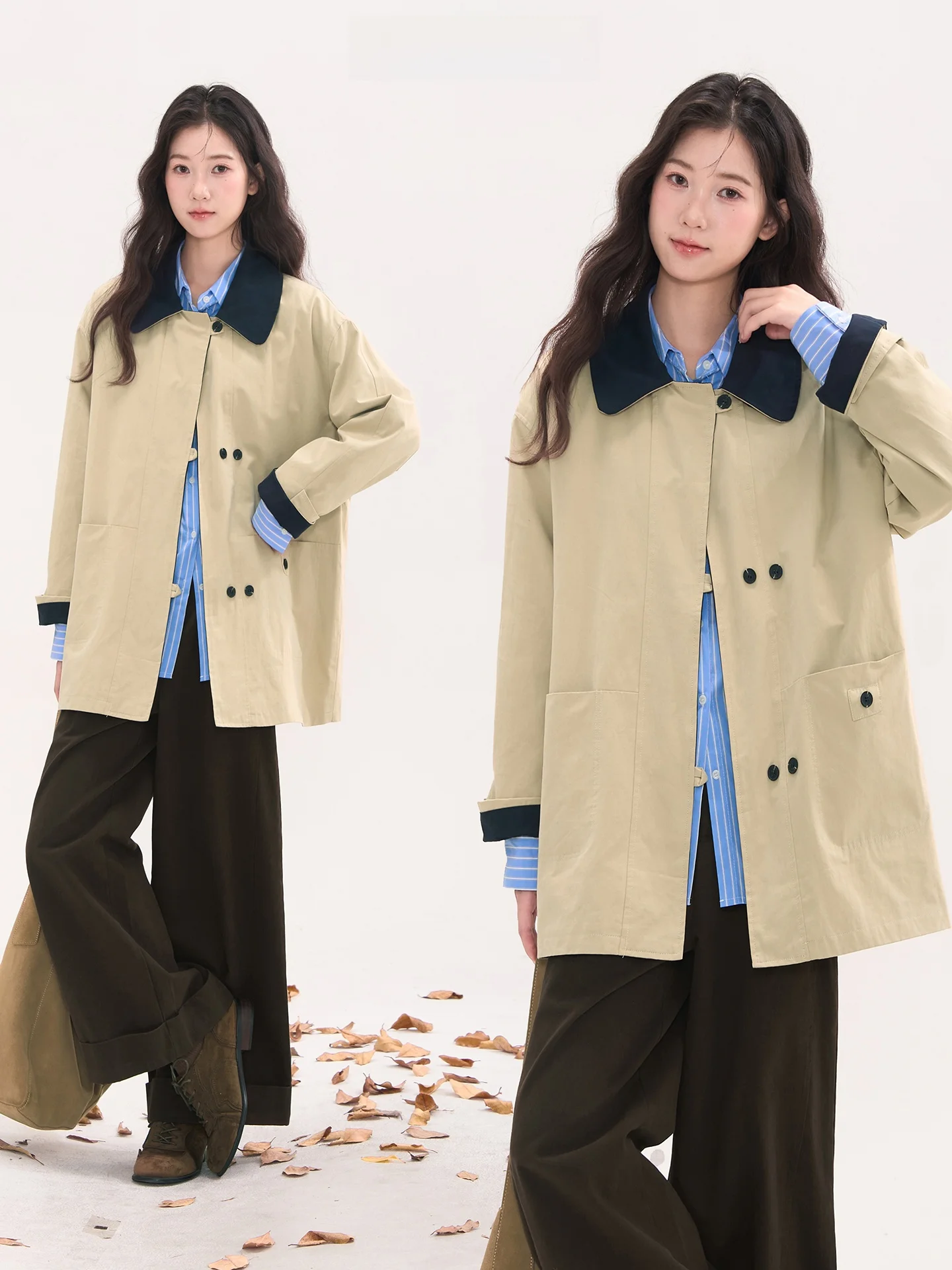 Loose Color Blo Coat Collar Windbreaker Korean Sle Design Casual Aosphere Island Sunset Sle Women's Long Sve Cotto...
Loose Color Blo Coat Collar Windbreaker Korean Sle Design Casual Aosphere Island Sunset Sle Women's Long Sve Cotto...