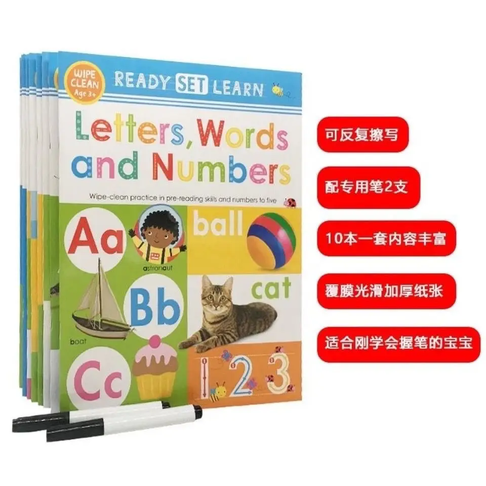 10 Volumes of Children's English Writing Workbook Can Be Repeated To Write The Workbook Letters Tracing This Wipeclean
10 Volumes of Children's English Writing Workbook Can Be Repeated To Write The Workbook Letters Tracing This Wipeclean