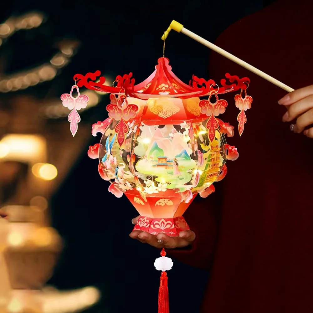 Cartoon Portable Lantern Traditional Chinese Style Children Handheld Lantern Blessing Waterproof Celebration Lantern
Cartoon Portable Lantern Traditional Chinese Style Children Handheld Lantern Blessing Waterproof Celebration Lantern