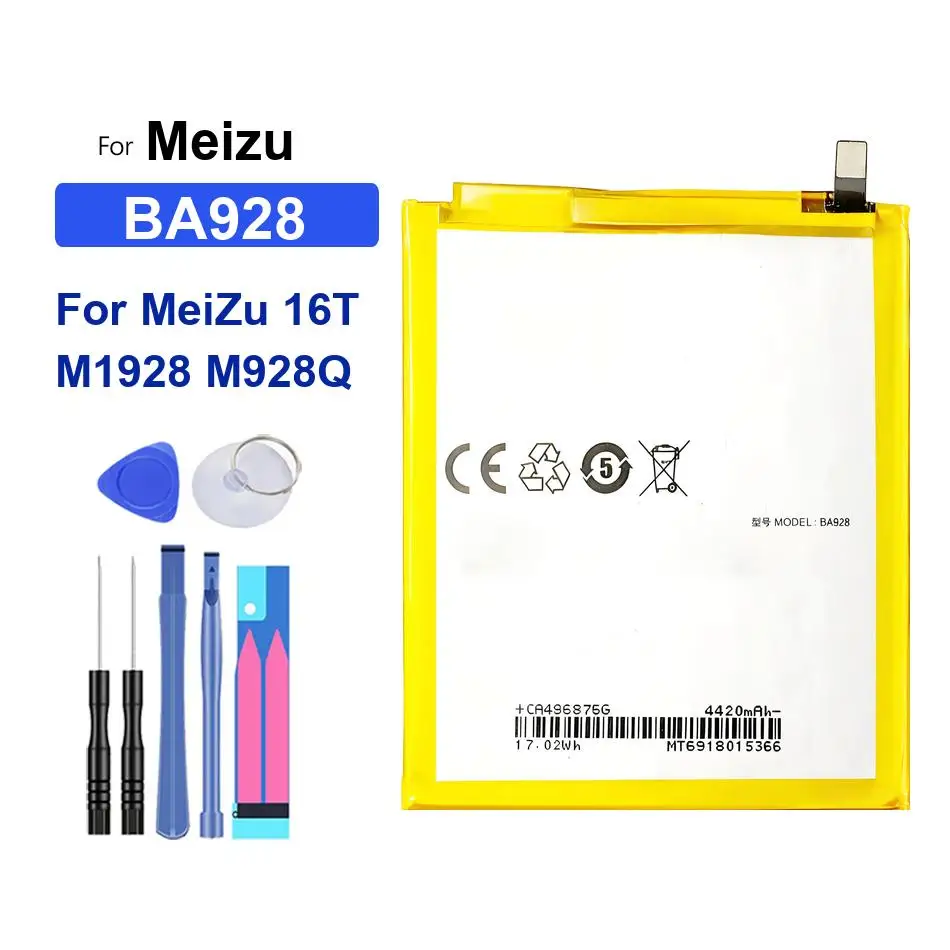 BA928 4800mAh Mobile Phone Battery Reliable Replacement Durable For Meizu 16T M1928 M928Q
BA928 4800mAh Mobile Phone Battery Reliable Replacement Durable For Meizu 16T M1928 M928Q