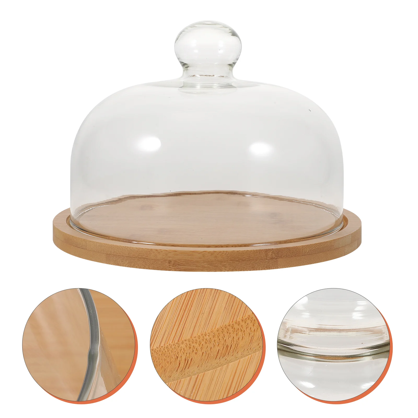 Decorating Glass Lid Food Cover Cake Holder with Display Case Khaki Wood Plate Pans
Decorating Glass Lid Food Cover Cake Holder with Display Case Khaki Wood Plate Pans