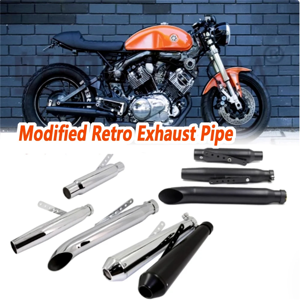 For Honda CG125 GN125 Harley/Crown retro exhaust pipe modification with straight back pressure muffler rear exhaust pipe
For Honda CG125 GN125 Harley/Crown retro exhaust pipe modification with straight back pressure muffler rear exhaust pipe