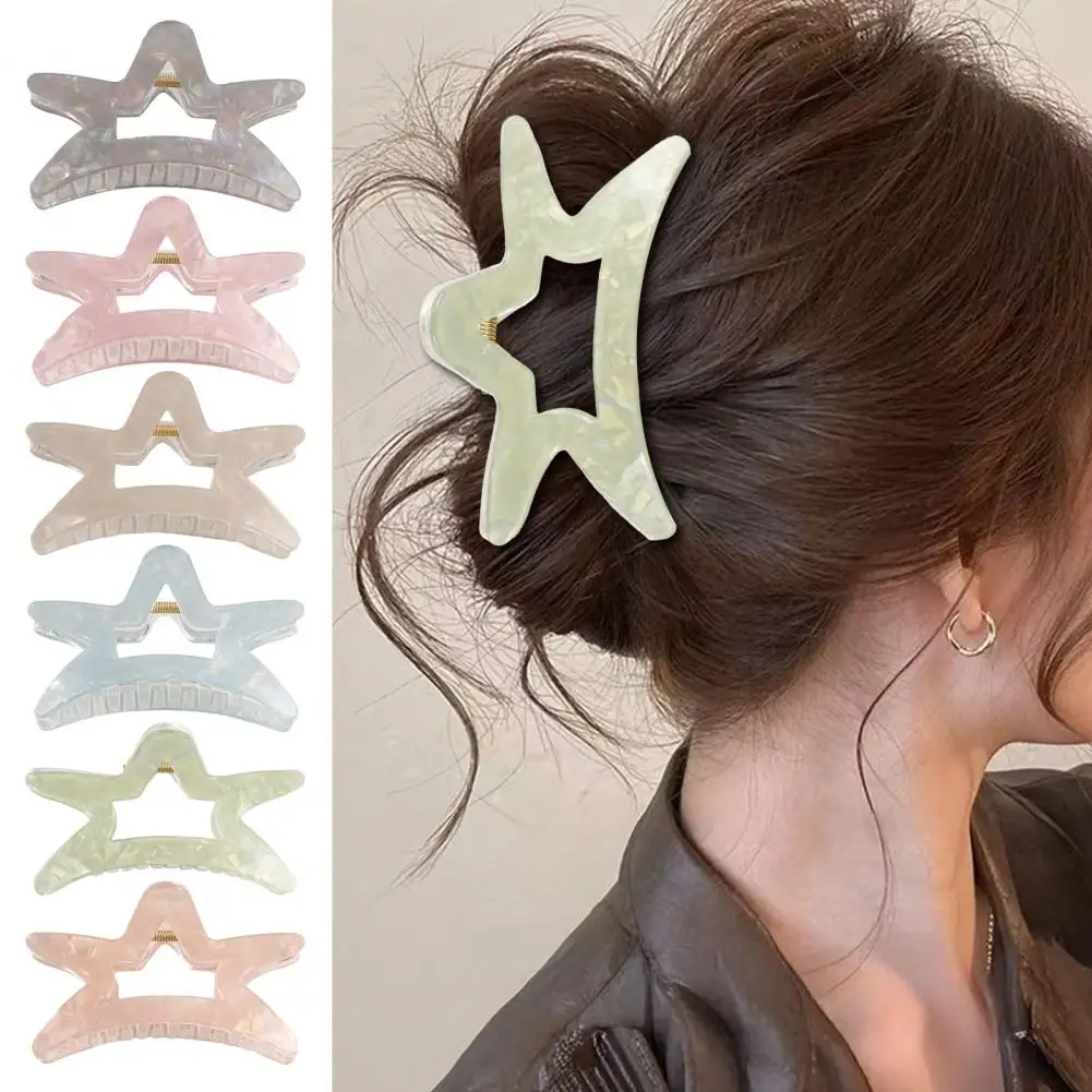 Hair Claw Clip Hair Claw with Strong Hold Hair Claw Clip Medium Size Five-pointed Star Shape Hollow Design Strong Grip Shark
Hair Claw Clip Hair Claw with Strong Hold Hair Claw Clip Medium Size Five-pointed Star Shape Hollow Design Strong Grip Shark