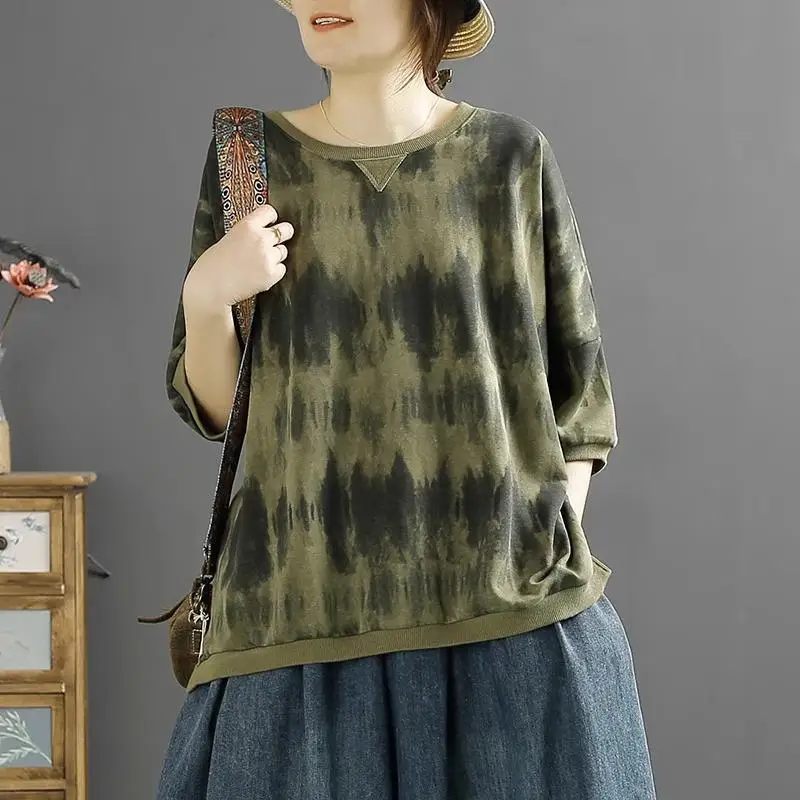 Dimanaf 2024 New Plus Size Summer Women Basic Short Sleeve Printing Loose Embroidery O-Neck Tops T-Shirt New 04
Dimanaf 2024 New Plus Size Summer Women Basic Short Sleeve Printing Loose Embroidery O-Neck Tops T-Shirt New 04