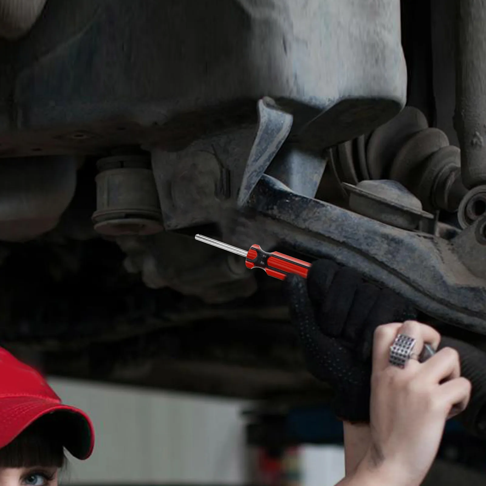 Valve Core Wrench Red Handle Single Head Tire Valve Removal Repair Tool Compressor Accessories Stem Installer Durable Ergonomic
Valve Core Wrench Red Handle Single Head Tire Valve Removal Repair Tool Compressor Accessories Stem Installer Durable Ergonomic