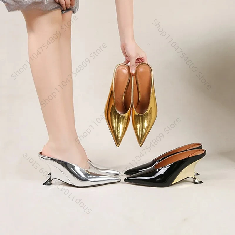 2025 New Design Fashion Platform Wedges High Heels Mule Women Slippers Concise Shallow Pointed Toe Party Dress Ladies Shoes
2025 New Design Fashion Platform Wedges High Heels Mule Women Slippers Concise Shallow Pointed Toe Party Dress Ladies Shoes