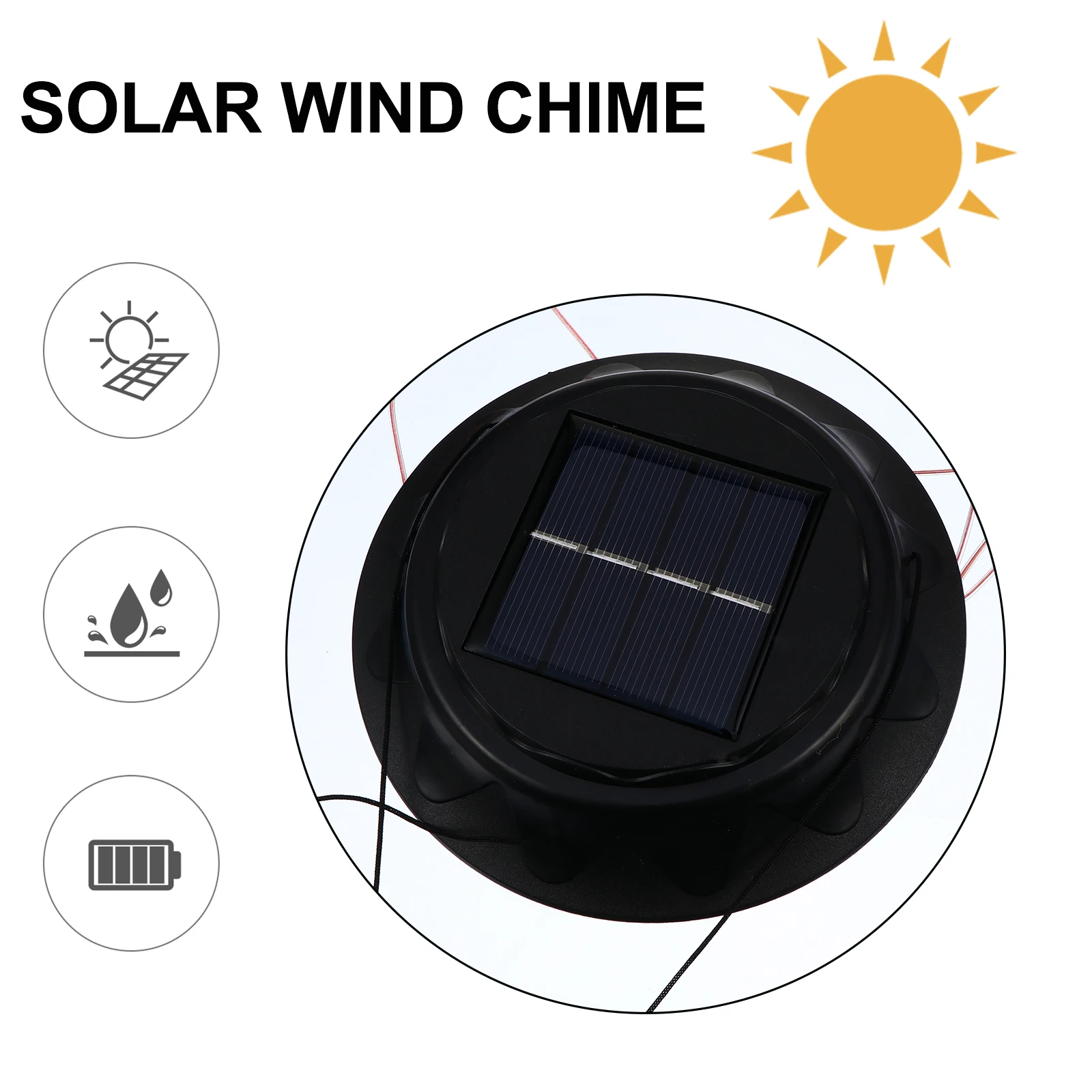 Solar Wind Chime Light Transparent Plastic Metal Powered Lamp Creative Bell Outdoor Garden Party Holiday LED Decor
Solar Wind Chime Light Transparent Plastic Metal Powered Lamp Creative Bell Outdoor Garden Party Holiday LED Decor