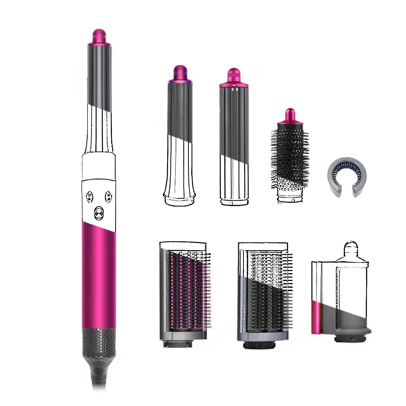 New multi-functional curling iron hair tool, fully automatic curling hair, containing negative ions, does not hurt the hair
New multi-functional curling iron hair tool, fully automatic curling hair, containing negative ions, does not hurt the hair