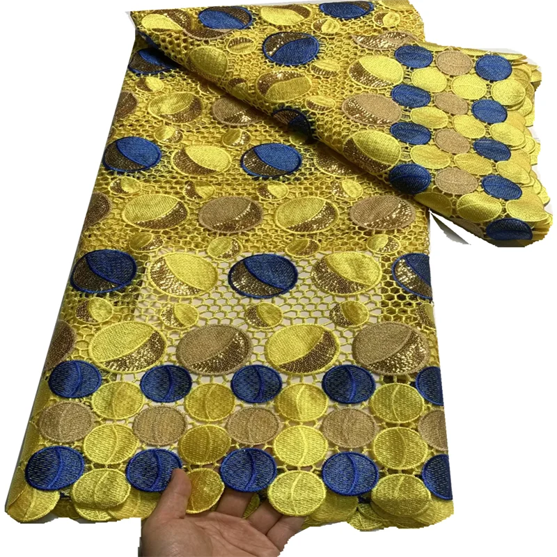 African yellow Cotton Lace Fabrics 2023 High Quality Swiss Voile Lace Fabric With Stones Nigeria Lace Fabric For Dress FT935
African yellow Cotton Lace Fabrics 2023 High Quality Swiss Voile Lace Fabric With Stones Nigeria Lace Fabric For Dress FT935