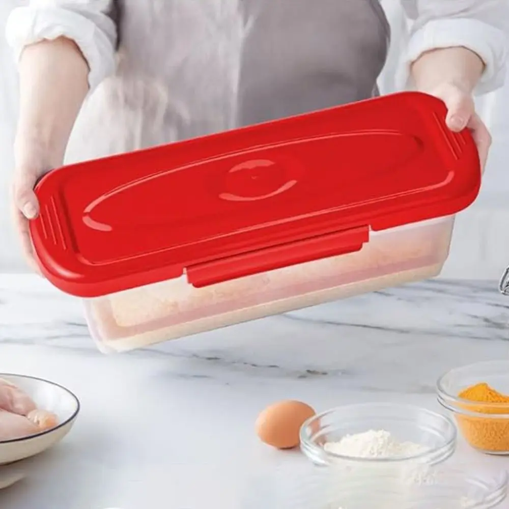 2 Piece Rectangular Fried Fish Batter Bowl Large Capacity Leak-proof Fish Breader Batter Bowl with Sieve Tray Plastic
2 Piece Rectangular Fried Fish Batter Bowl Large Capacity Leak-proof Fish Breader Batter Bowl with Sieve Tray Plastic