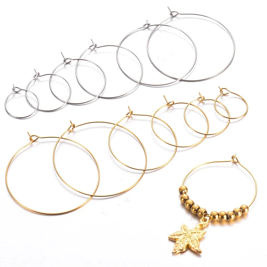 10Pcs Wholesale Stainless Steel Circle Wire Ear Ring DIY Big Earring Jewelry Pendant Accessories Handmade Making Findings
10Pcs Wholesale Stainless Steel Circle Wire Ear Ring DIY Big Earring Jewelry Pendant Accessories Handmade Making Findings