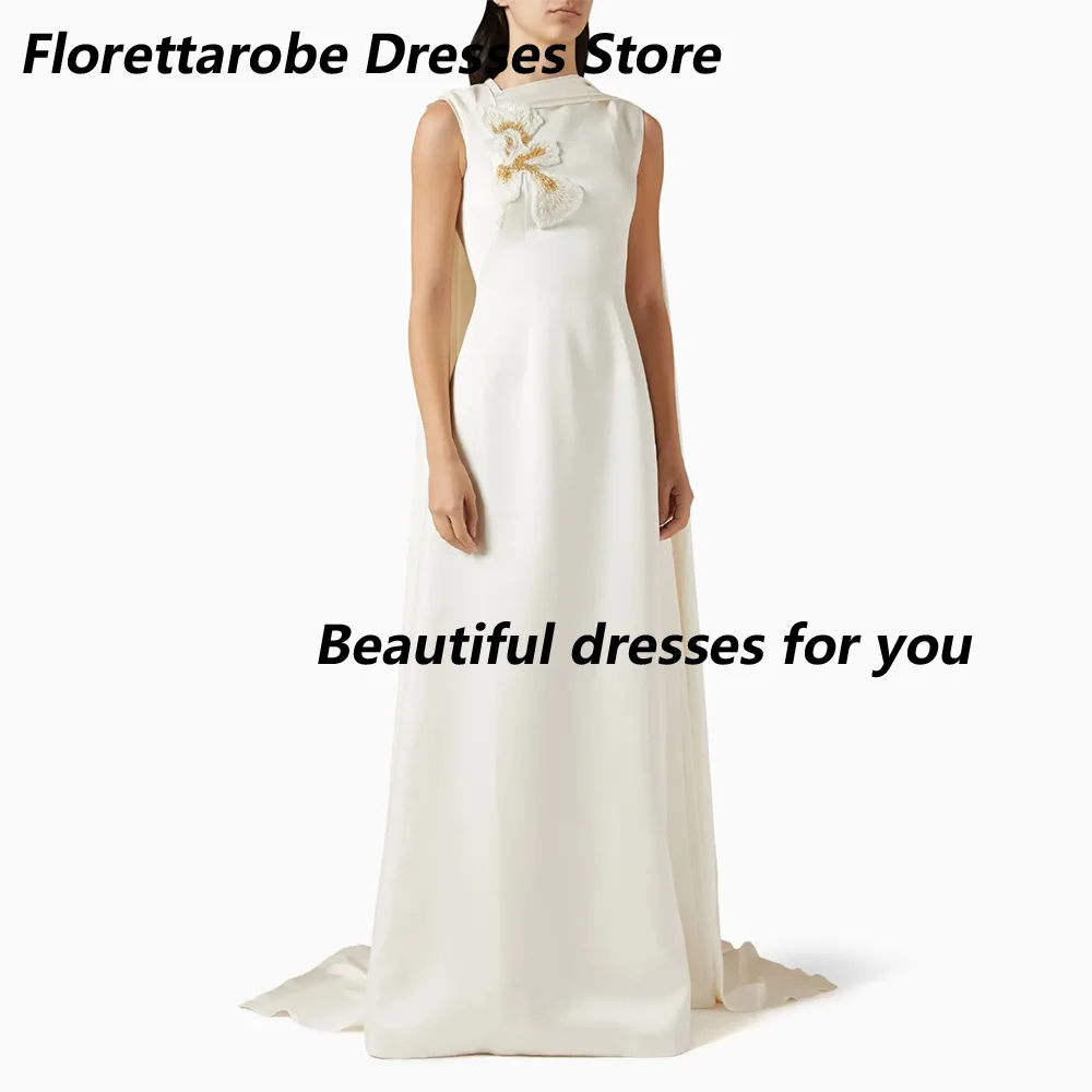 Elegant Applique Evening Dress Customized High Neck Sleeveless Jersey Pleat A Line Floor Length Party Dress Prom Gown
Elegant Applique Evening Dress Customized High Neck Sleeveless Jersey Pleat A Line Floor Length Party Dress Prom Gown