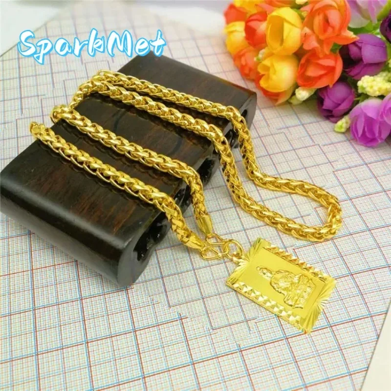 Золотой кулон Sparkmet 9999 пробы, 24-каратное золото, парный кулон, круглый бусинный кулон на цепочке, золотое ювелирное украшение.
Золотой кулон Sparkmet 9999 пробы, 24-каратное золото, парный кулон, круглый бусинный кулон на цепочке, золотое ювелирное украшение.