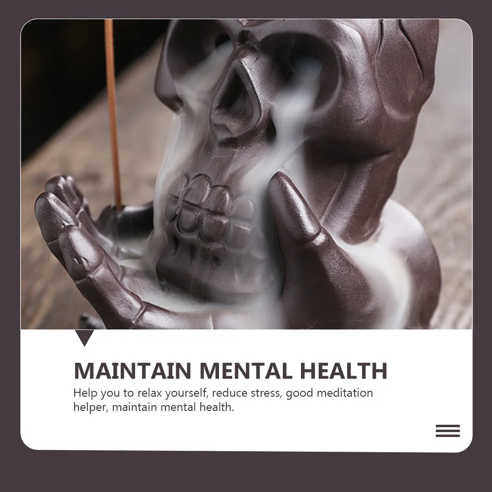1Pcs Buddha Hand Skull Backflow Incense Burner Artistic Purple Sand Home Desktop Censer Relaxation Decoration Aromatherapy
1Pcs Buddha Hand Skull Backflow Incense Burner Artistic Purple Sand Home Desktop Censer Relaxation Decoration Aromatherapy