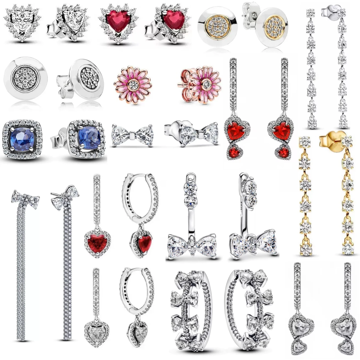 NEW 2025 100% 925 sterling silver sparkling Flower Crown Heart Star pendant earrings for girls sweet romantic high jewelry gift
NEW 2025 100% 925 sterling silver sparkling Flower Crown Heart Star pendant earrings for girls sweet romantic high jewelry gift