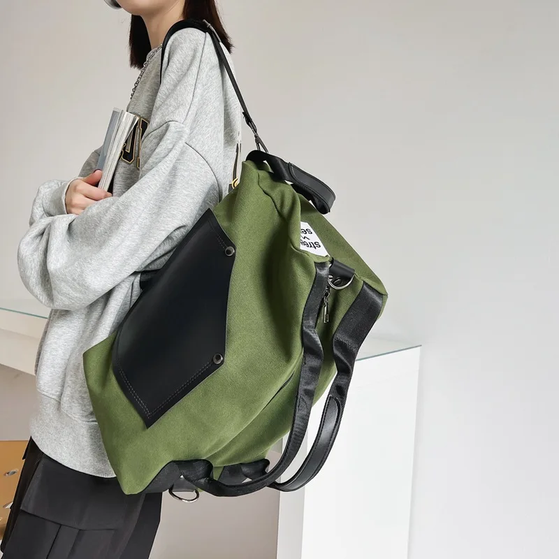 Multifunctional Canvas Bag, Large Capacity Lightweight Backpack Trendy Workwear Style Crossbody Bags Unisex College Studen сумка
Multifunctional Canvas Bag, Large Capacity Lightweight Backpack Trendy Workwear Style Crossbody Bags Unisex College Studen сумка