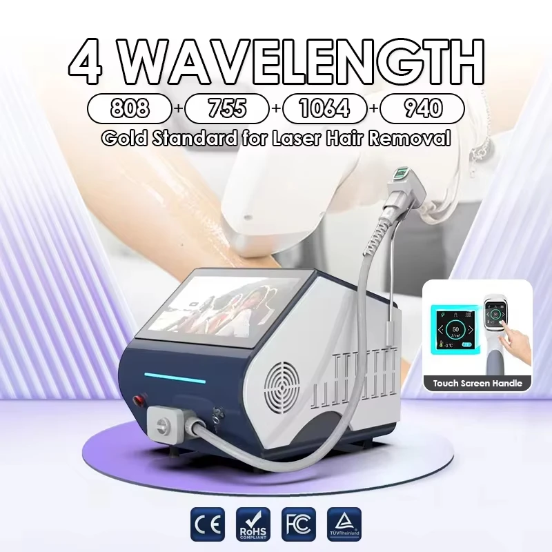 4 Wavelength Soprano Diode Laser SHR Hair Removal Machine 3000W 10 Bars Ice Titanium Professional Beauty Salon Equipment
4 Wavelength Soprano Diode Laser SHR Hair Removal Machine 3000W 10 Bars Ice Titanium Professional Beauty Salon Equipment