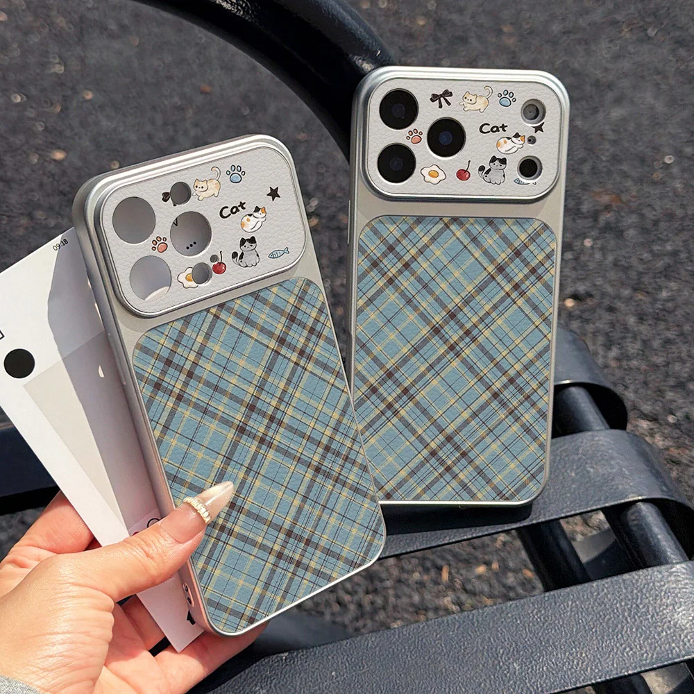 Blue Plaid Cat Large Window Phone Case for Apple iPhone 17 16 15 14 13 Pro 17 16 15 ProMax Cases rich in details and more lovely
Blue Plaid Cat Large Window Phone Case for Apple iPhone 17 16 15 14 13 Pro 17 16 15 ProMax Cases rich in details and more lovely