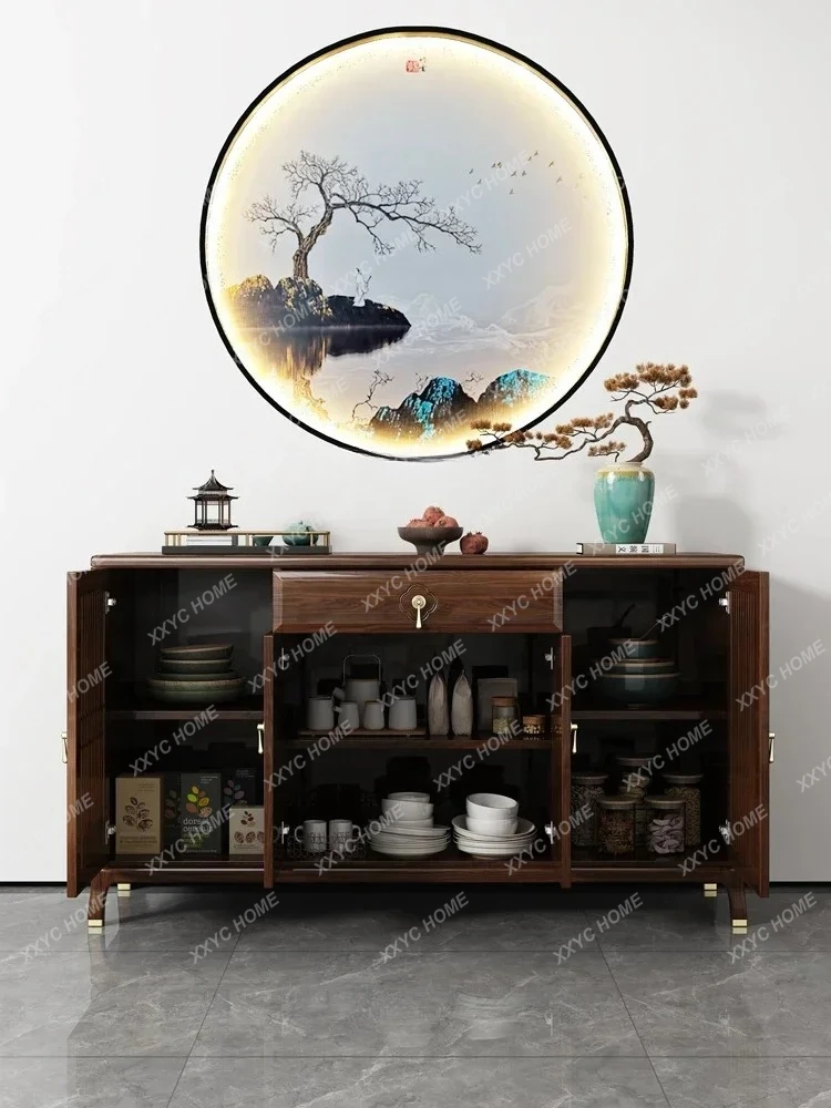 TT side cabinet Ebony solid wood integrated storage cabinet against the wall
TT side cabinet Ebony solid wood integrated storage cabinet against the wall