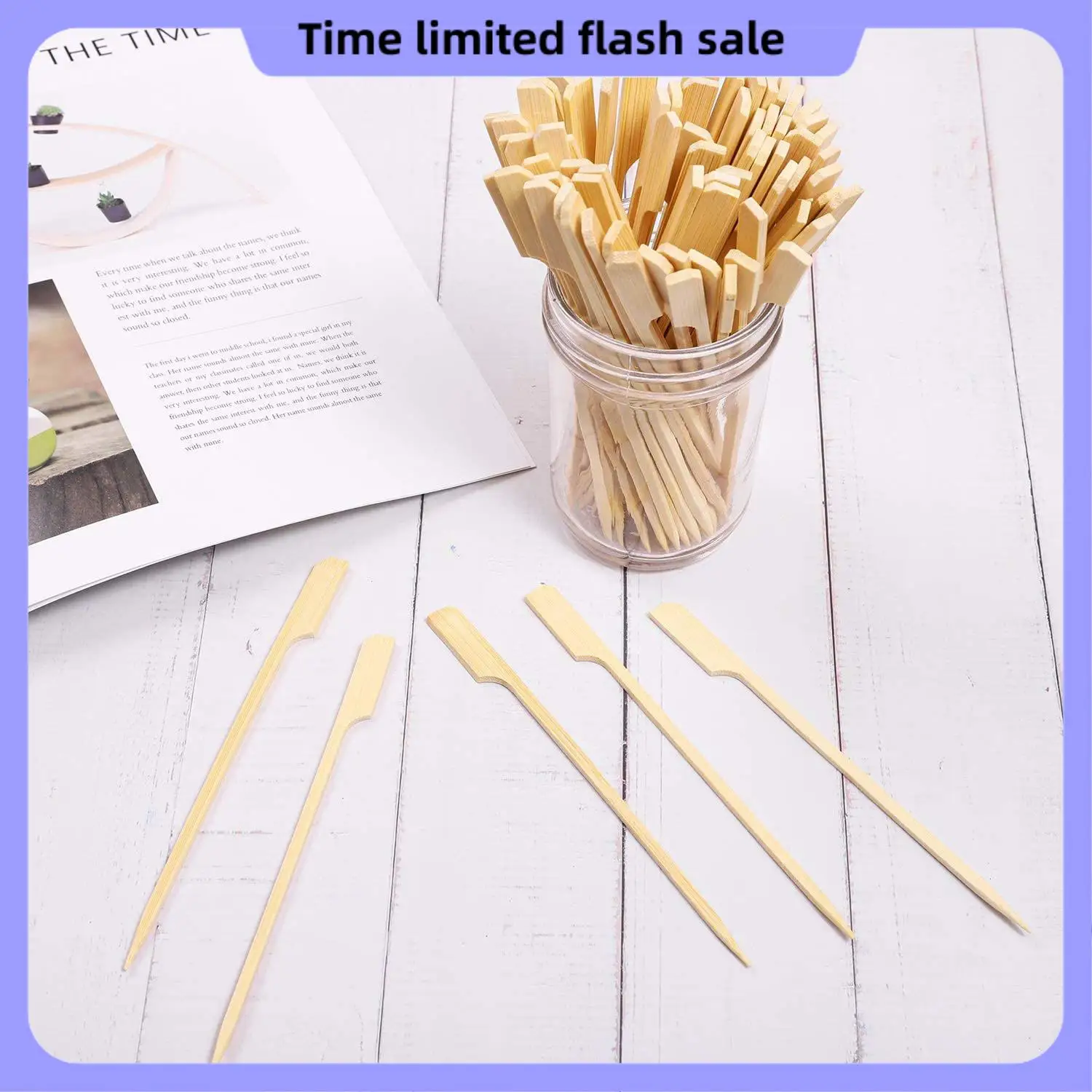 A40T 500Pcs Bamboo Paddle Skewers Barbecue Bamboo Skewers Cocktail Sticks For Barbeque Kebabs Cocktails Buffets Party 12Cm
A40T 500Pcs Bamboo Paddle Skewers Barbecue Bamboo Skewers Cocktail Sticks For Barbeque Kebabs Cocktails Buffets Party 12Cm