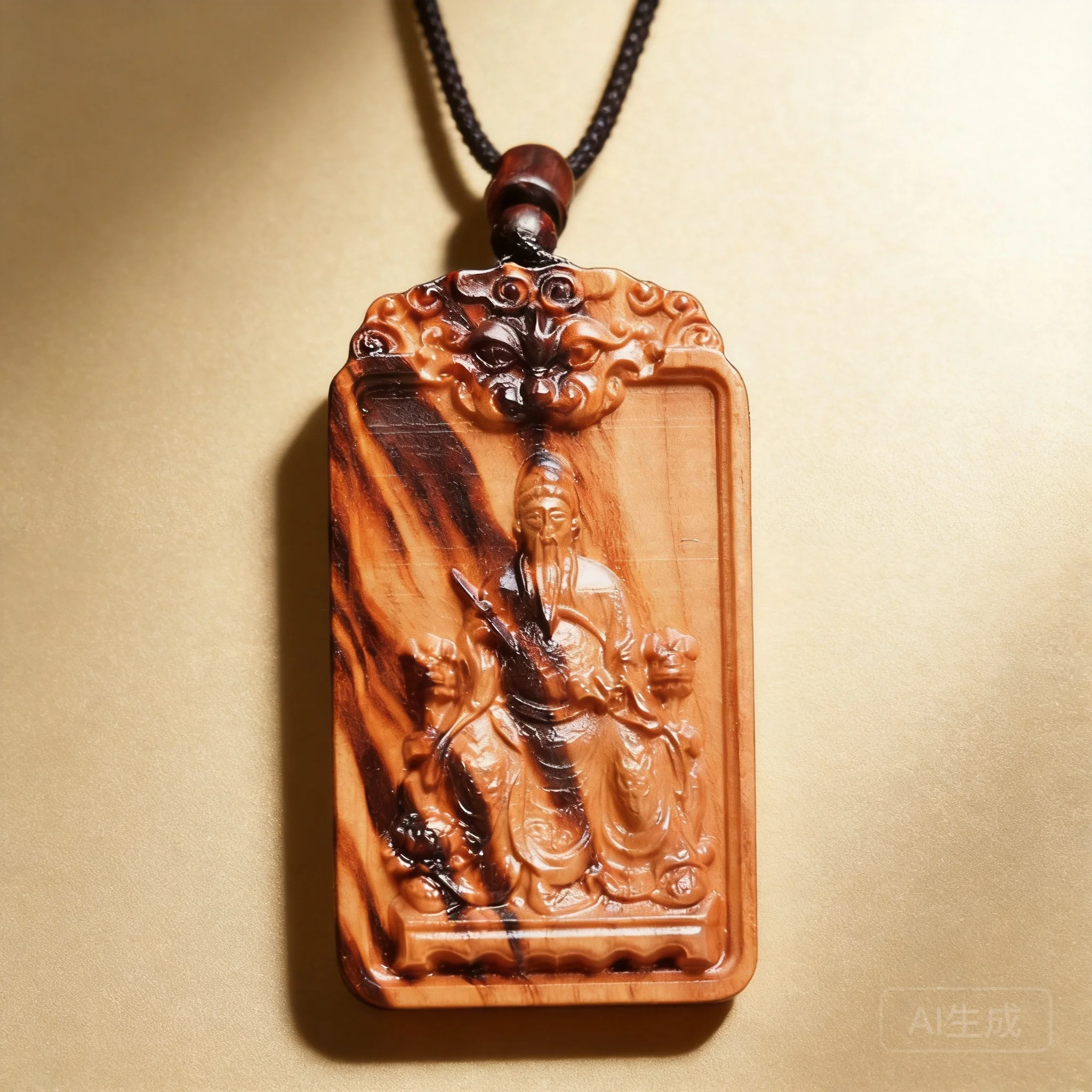 Chinese Traditional Natural Thunder Struck Peach Wood Wenchang Emperor Pendant Double Sided Exquisitely Carved Lucky Blessing
Chinese Traditional Natural Thunder Struck Peach Wood Wenchang Emperor Pendant Double Sided Exquisitely Carved Lucky Blessing