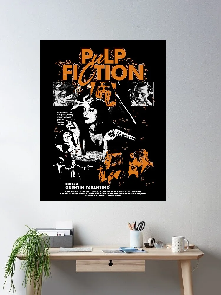 Pulp Fiction Movie Art Print Canvas Poster, Living Room Decor, Home Wall Picture
Pulp Fiction Movie Art Print Canvas Poster, Living Room Decor, Home Wall Picture