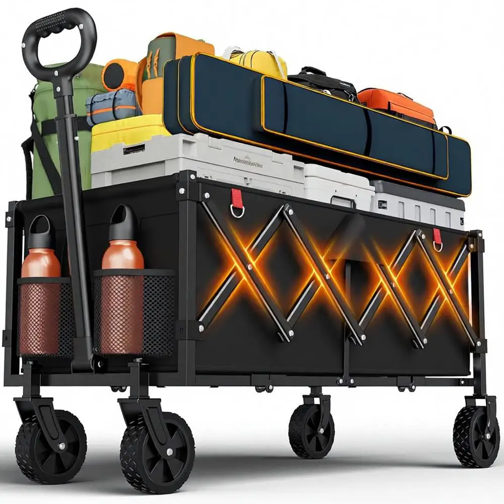 Extra Long Collapsible Wagon, 360LBS Heavy Duty, Portable Utility Cart, Groceries, Shopping, Camping, Sports
Extra Long Collapsible Wagon, 360LBS Heavy Duty, Portable Utility Cart, Groceries, Shopping, Camping, Sports