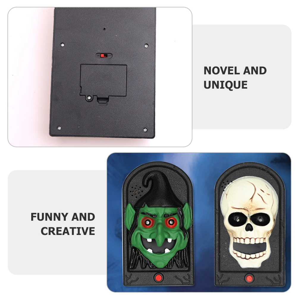 Electric Doorbell Halloween Creepy Decorations Indoor Horror Skull with Scary Sounds Eyeball
Electric Doorbell Halloween Creepy Decorations Indoor Horror Skull with Scary Sounds Eyeball
