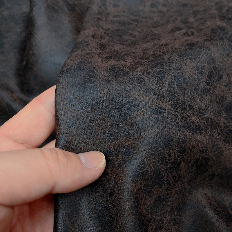 Fabric By The Meter Dark Brown Crack Faux Leather Suede Fabric Vintage Jacket Dress Skirt Costume Designer
Fabric By The Meter Dark Brown Crack Faux Leather Suede Fabric Vintage Jacket Dress Skirt Costume Designer