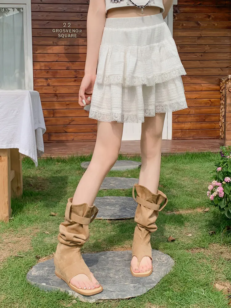 Roman Style Toe Post Sandals Women's Summer Travel Casual High Top Boots Western Cowboy Boot Heightening Cool Girls Shoes
Roman Style Toe Post Sandals Women's Summer Travel Casual High Top Boots Western Cowboy Boot Heightening Cool Girls Shoes