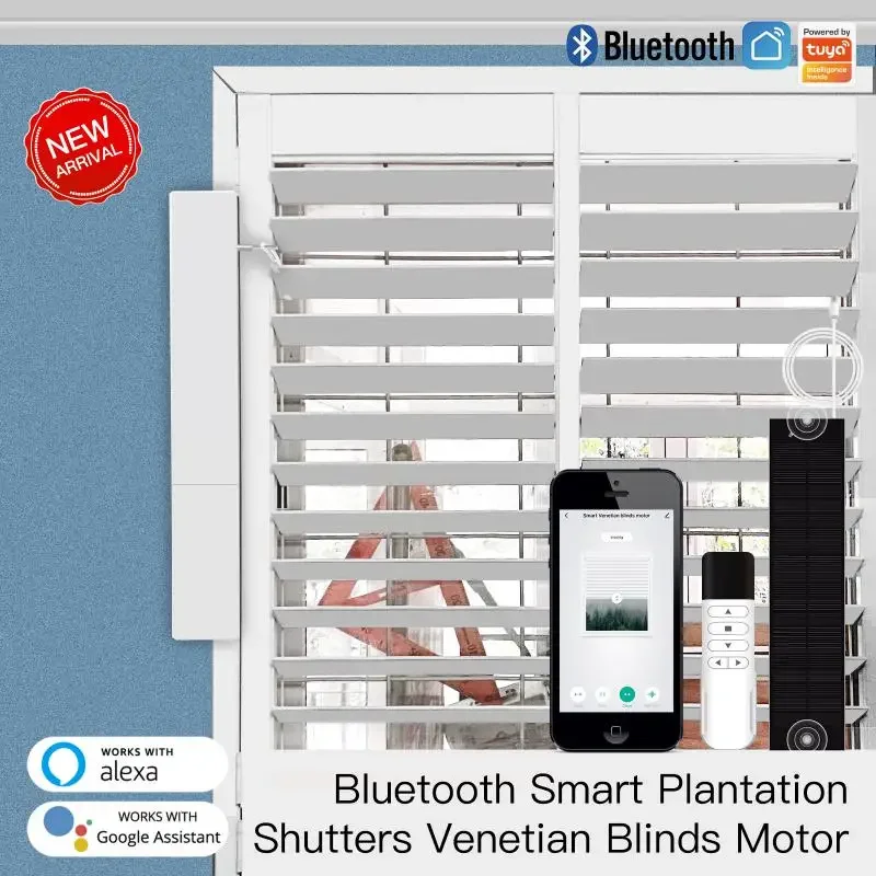 Tuya Bluetooth Smart Adjustable Blinds Motor Smart Life Control Plantation Shutters Window Via Yandex Alexa Google Voice Control
Tuya Bluetooth Smart Adjustable Blinds Motor Smart Life Control Plantation Shutters Window Via Yandex Alexa Google Voice Control