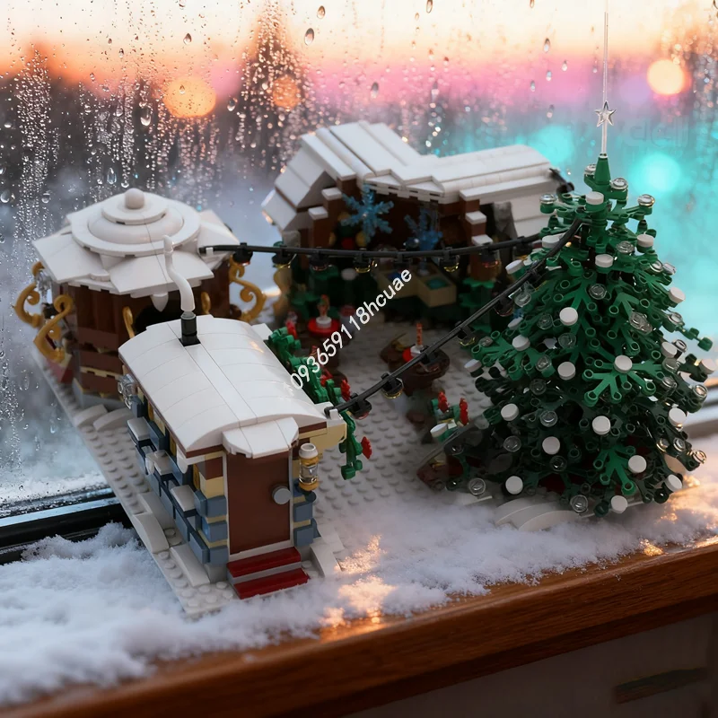 1302pcs MOC Winter Village Christmas Market Seasonal Christmased Model Building Blocks Gifts DIY Idea Education Brick Toys Kids
1302pcs MOC Winter Village Christmas Market Seasonal Christmased Model Building Blocks Gifts DIY Idea Education Brick Toys Kids