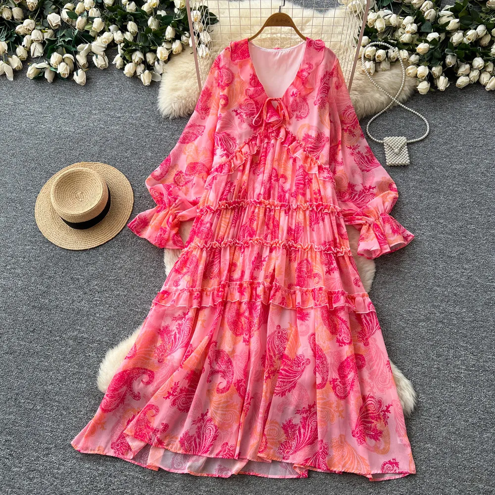 Long Dress Women Dresses Print A Line Vestidos Y2k Streetwear V Neck Full Sleeve Ruffles Bow Slim Fit Elegant Party Night 2026
Long Dress Women Dresses Print A Line Vestidos Y2k Streetwear V Neck Full Sleeve Ruffles Bow Slim Fit Elegant Party Night 2026