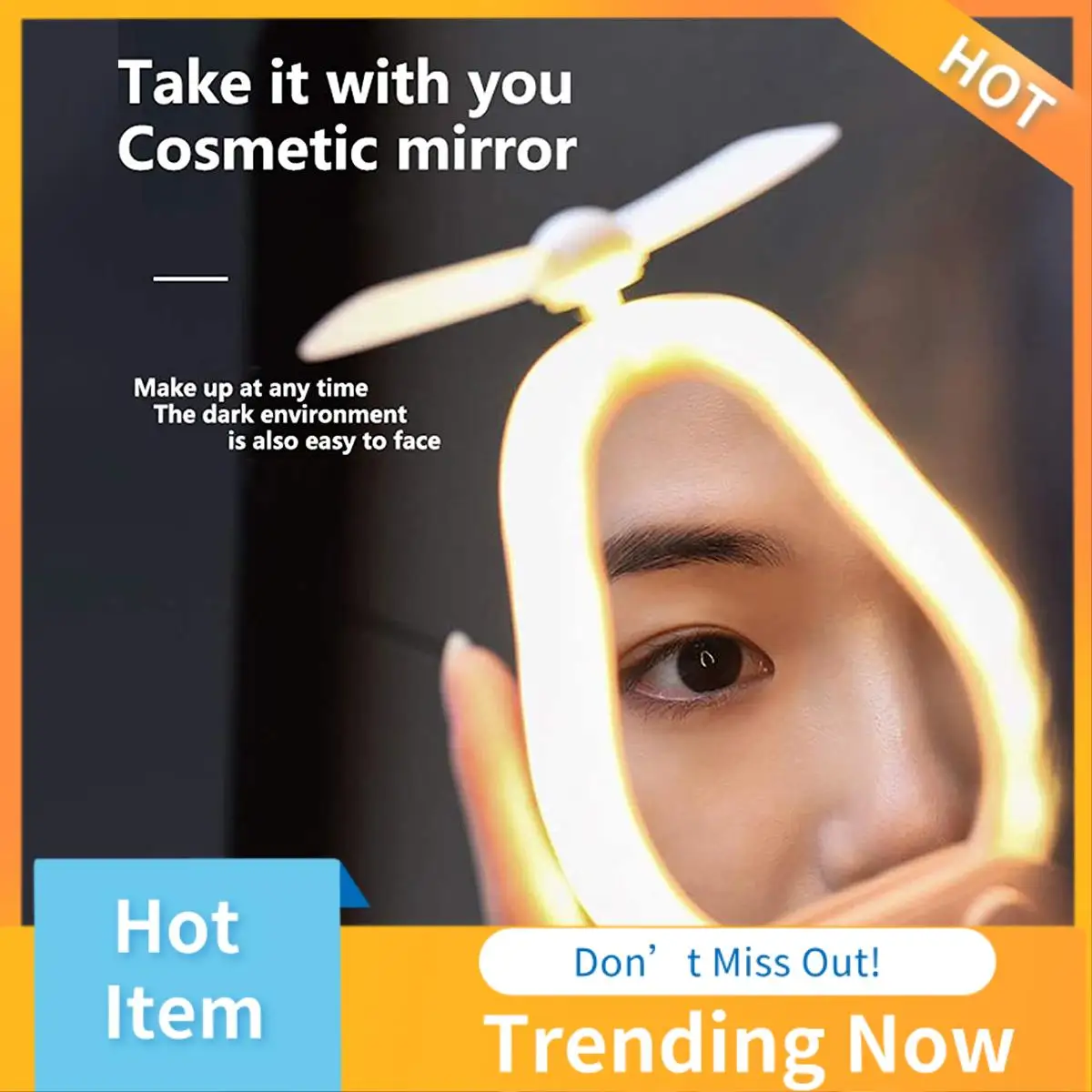 CMHI-Mini LED Makeup Mirror And Fan 2 In 1 Integrated Cute Avocado Shaped Practical Portable USB Charging Handheld Fan
CMHI-Mini LED Makeup Mirror And Fan 2 In 1 Integrated Cute Avocado Shaped Practical Portable USB Charging Handheld Fan