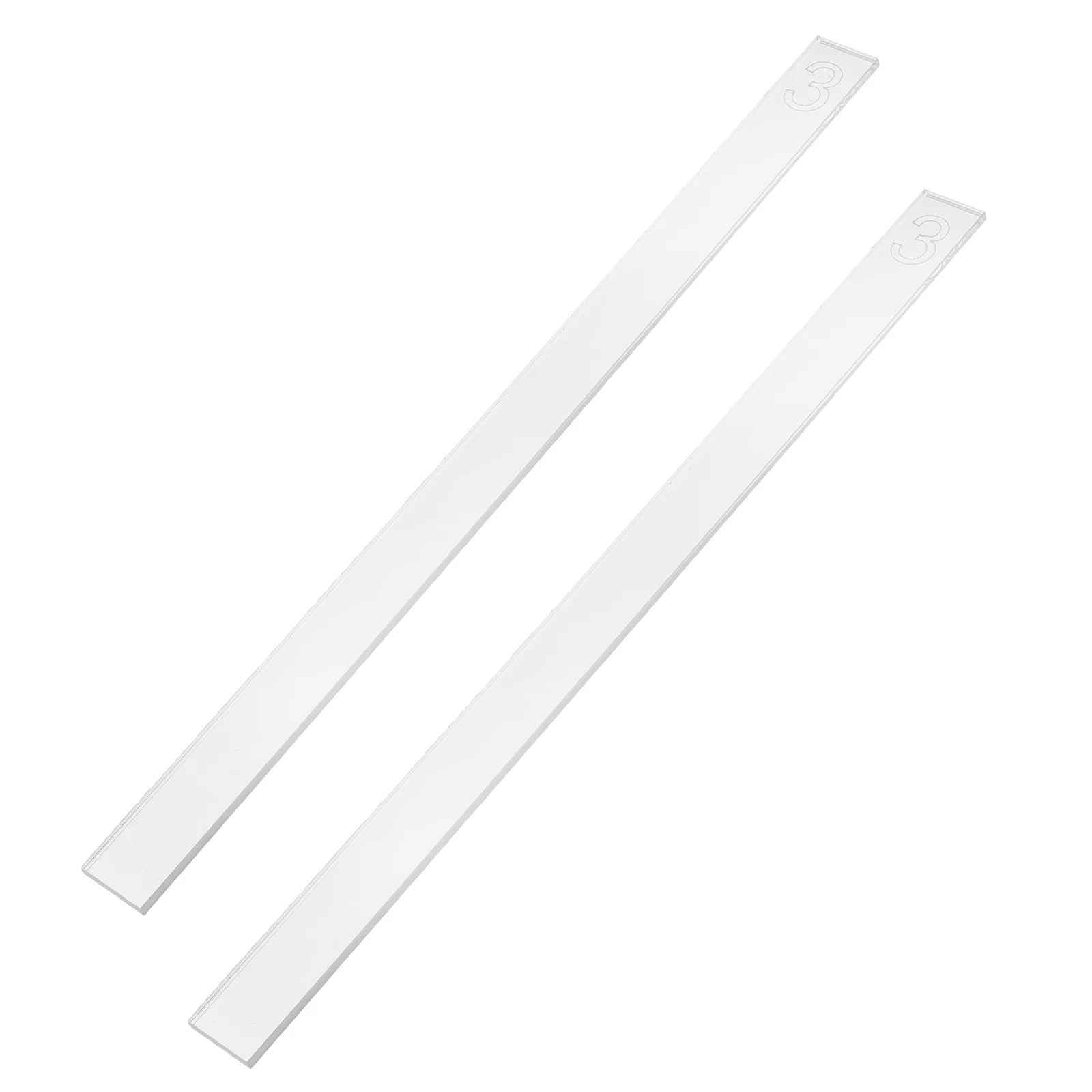 2 Pcs Biscuit Thickness Balance Ruler Fiber Gummies Snack Scale Measure Acrylic Baking Strips Dough Guide
2 Pcs Biscuit Thickness Balance Ruler Fiber Gummies Snack Scale Measure Acrylic Baking Strips Dough Guide